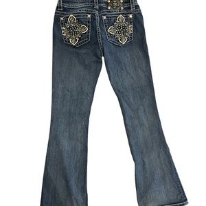 Miss Me Embellished pocket boot cut jeans